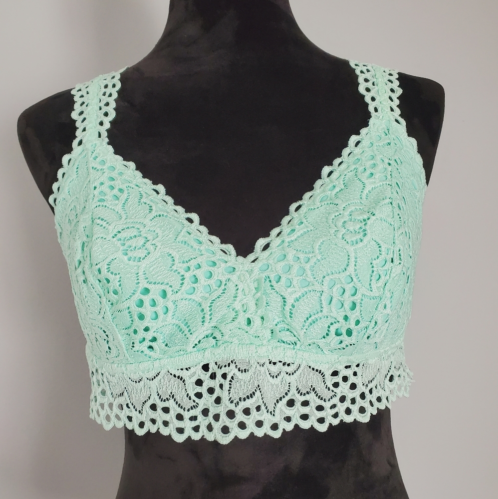Aerie Mint Lace Bralette
